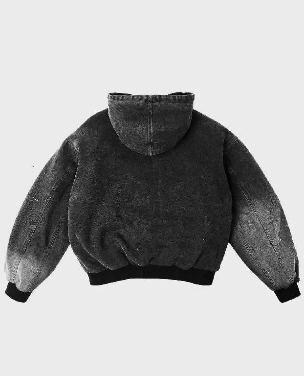 Streetwear Divin Vintage Zip Hoodie Y2K Clothes Men Harajuku Hip Hop Letter Embroidered Vintage Washed Hoodie Sweatshirt Jacket 250318