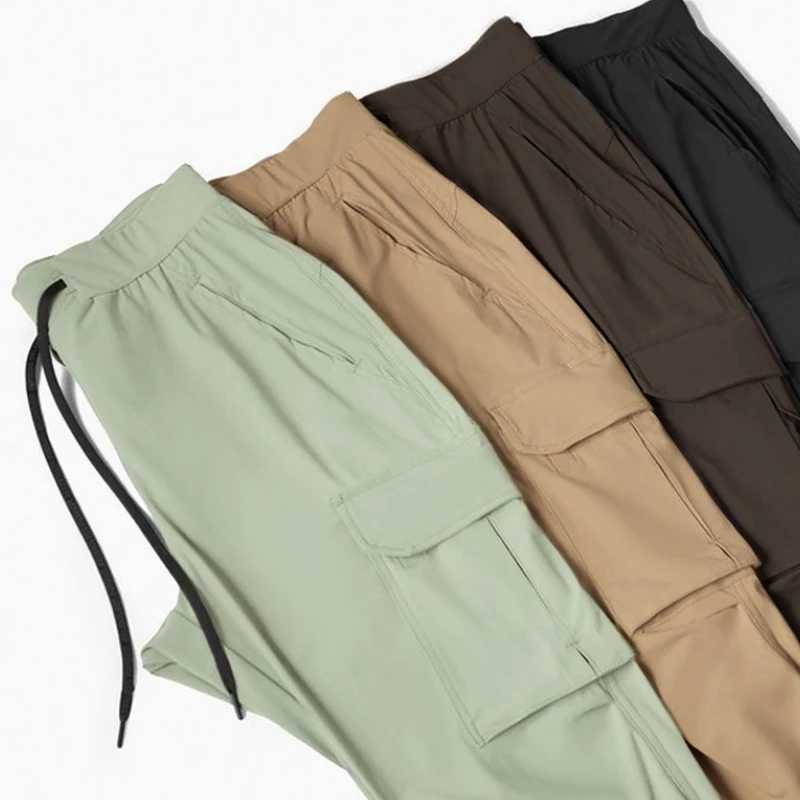 Training Exercise Pants Trousers Mens Sport Running Pants Gym Casual Joggers Pencil Cargo Pants Slim Ice Silk Sweat Trackpants W250318