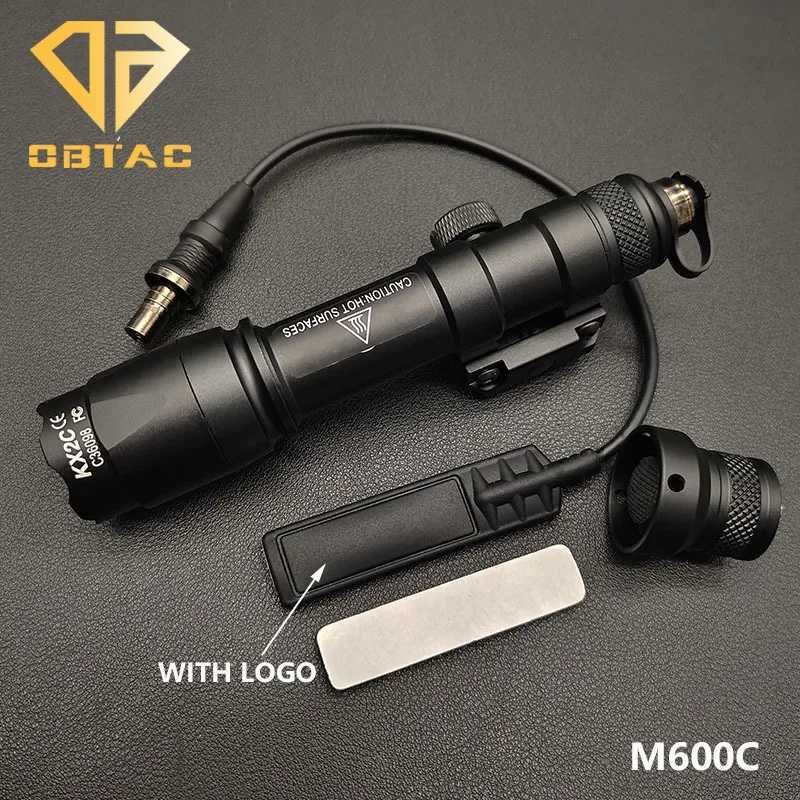 Sotac SF M600C M600 M300 Tactical Scout Light Rifle Weapon Flashlight LED Hunting Spotlight Momentary Pressure Pad Switch X250318