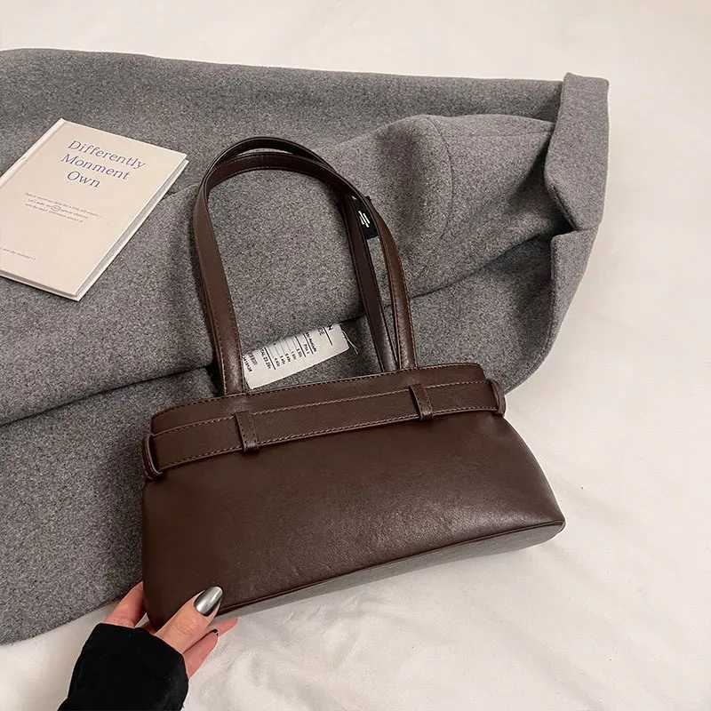 INS Underarm Motorcycle Bag Wens Belt Buckle Niche Luxury Single Shoder Handbag Y250318