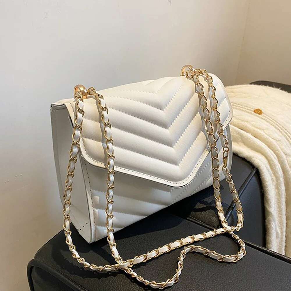 One Shoulder Fashion Retro Small Square Crossbody Handbag Minimalist Style Women's Chain Bag Suitable For Travel-Ll