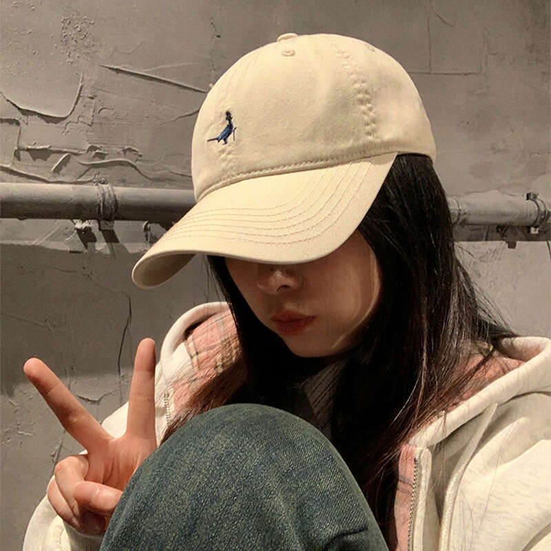 American Street Baseball for Women 2024 Summer New Style Soft Top Embroidered Letter Sunscreen and Sunshade Duck Tongue Hat