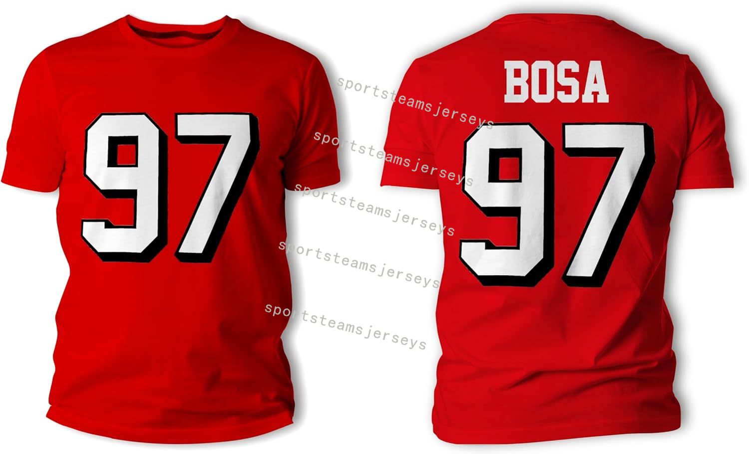 Nick Bosa 97 San Francisco Football Cotton Shirt Jersey