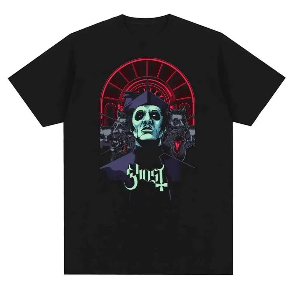 New Ghost Rock Band Graphic Print T Shirt Men Women Fashion Casual Rock Streetwear Short Sleeve Ovsersized TShirt Unisex Loose TXJ250318