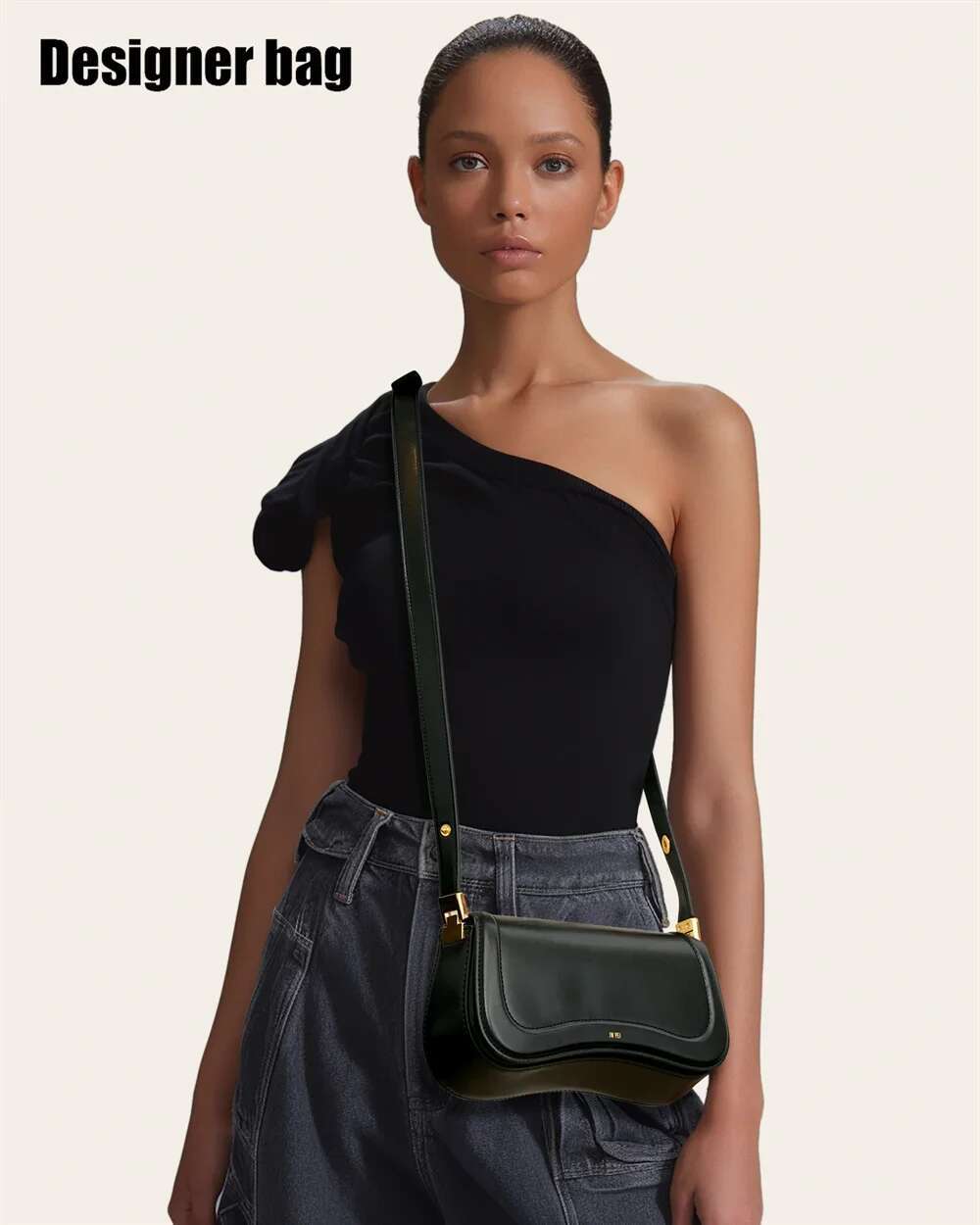 JW PEI Niche Designer 2024 New Tide Fashion Light Crossbody Brand Retro Baguette Commuter Bag Underarm Handbag