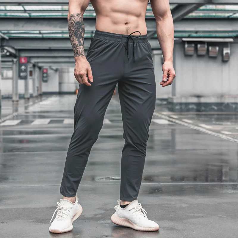 Mens Running Fitness Thin Sweatpants Male Casual Outdoor Training Sport Long Pants Jogging Workout Trousers Bodybuilding W250318