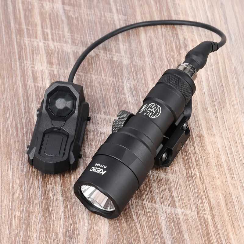 Tactical Surefir Flashlight SF M300 M600 Weapon Light AXON Switch Fit 20mm Picatinny MLOK KEYMOD Rail Airsoft Hunting Gun Lamp X2503181