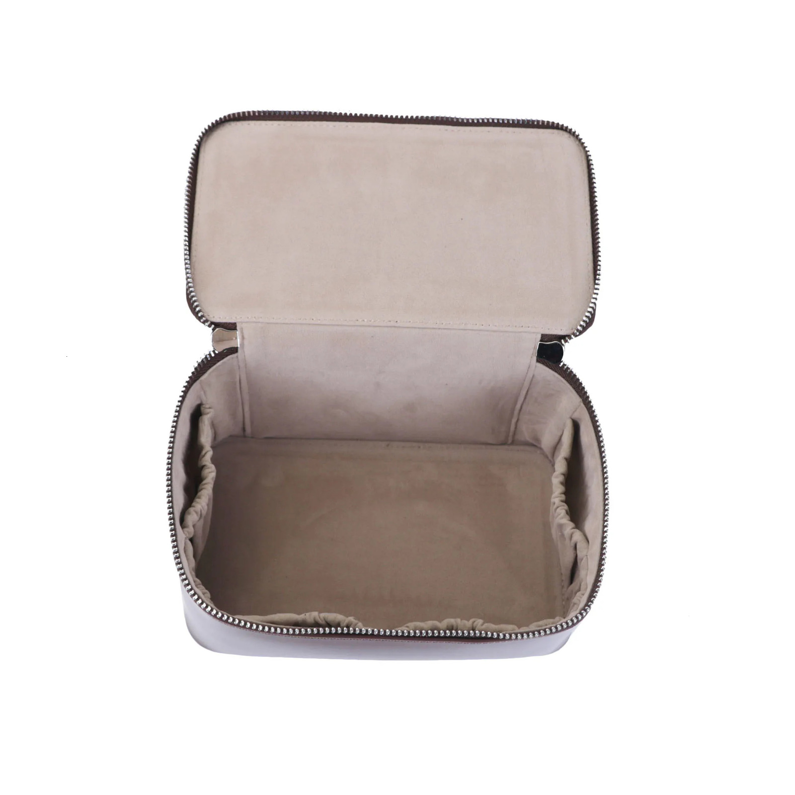 Customized Genuine Leather Hand-Held Cosmetic Bag Large-Capacity Storage Bag Wash Bag Waterproof Stiff Travel Bath Storage Box 250314