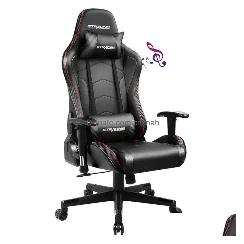 Other Furniture Ergonomic Gaming Desk Chair With Bluetooth Multifunctional Heavyduty 2024 Design Drop Delivery Home Garden Otn0W