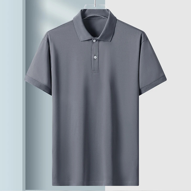 Sports Streetwear Fashion Oversized 5XL Black White MenS Polo Shirt Japan Style Summer Short Sleeves Top Tees Tshirt 250318