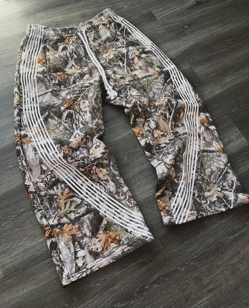 Y2K retro camouflage casual loose mens pants Gothic Harajuku mens and womens high-quality jogging drag sports pants W250318