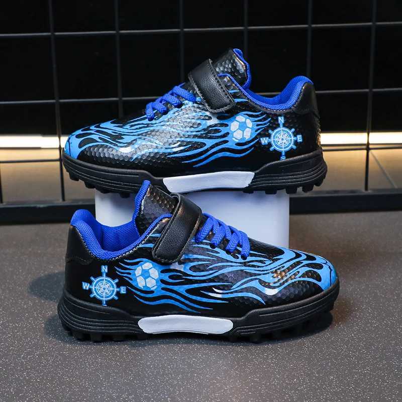 Children Soccer Cleats Fashion Design Breathable Non-slippery Soccer Shoes for Boys and Girls W250318