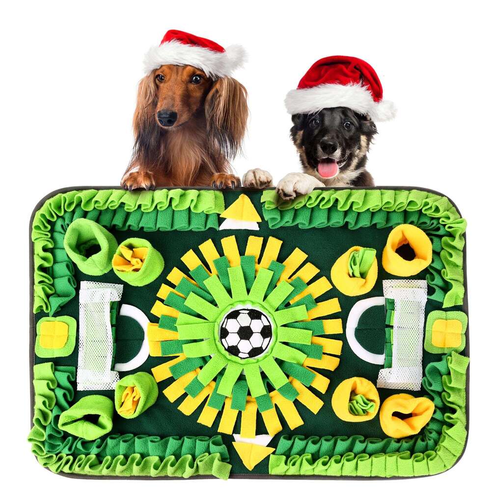 DHpet Sniffing Mat Cat Food Hiding Mat Pet Training Mat Sniffing Self-decompression Dog Football Field Educational Toy