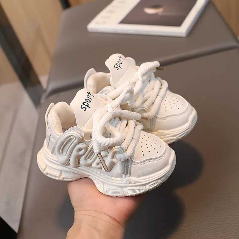 Girls sports shoes 2024 spring/summer childrens casual sports shoes hot pink childrens soft breathable running shoes W250318