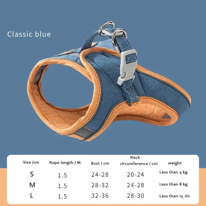 Cat harness set dog vest dog harness dog walking tools dog walking products for Chihuahua accessoriesT250319