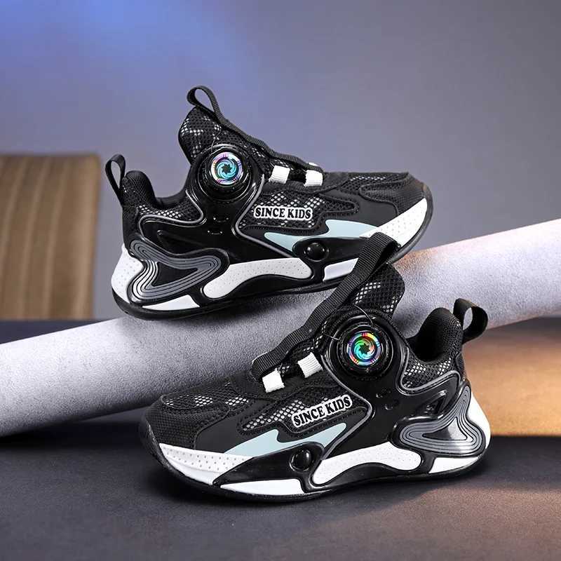 Childrens fashionable sports shoes boys casual shoes leather flat shoes student walking shoes outdoor girls basketball sports shoes W250318
