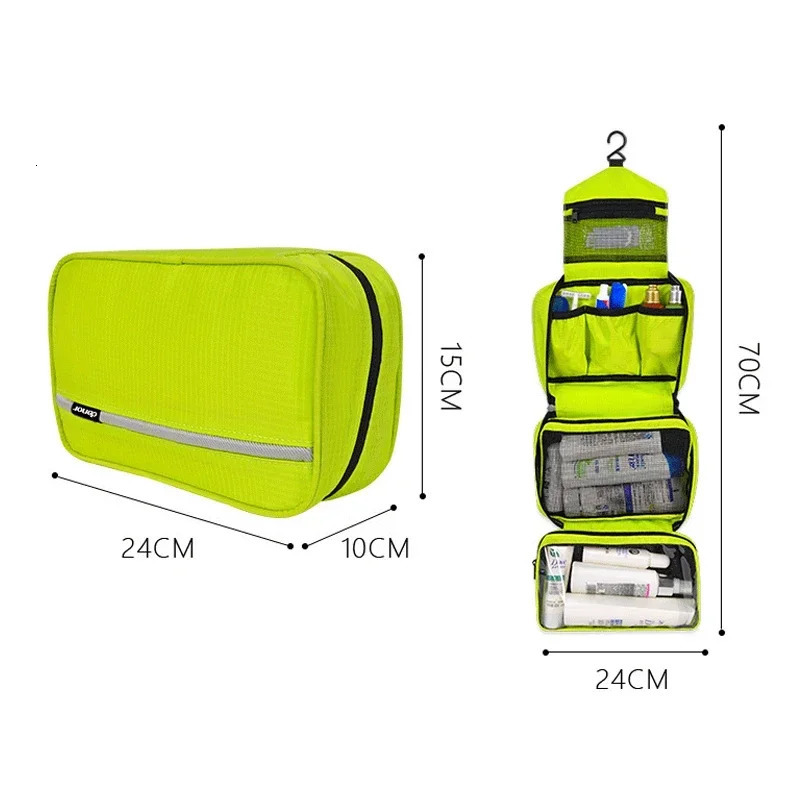 Hanging Mens Toiletry Bag Large Waterproof Cosmetic Bags Travel Organizer Lady Toiletries Makeup Toilet Foldable Bathroom Kit 250314