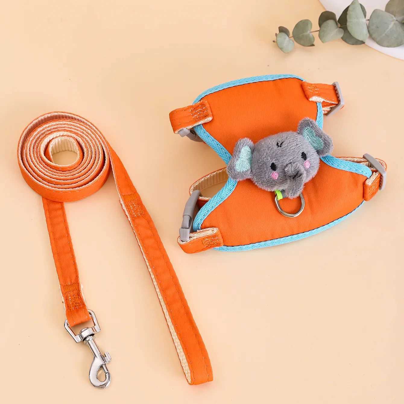 Cat Leash Cute Little Yellow Duck Anti-breakaway Vest Style Adjustable Pet HarnessT250318