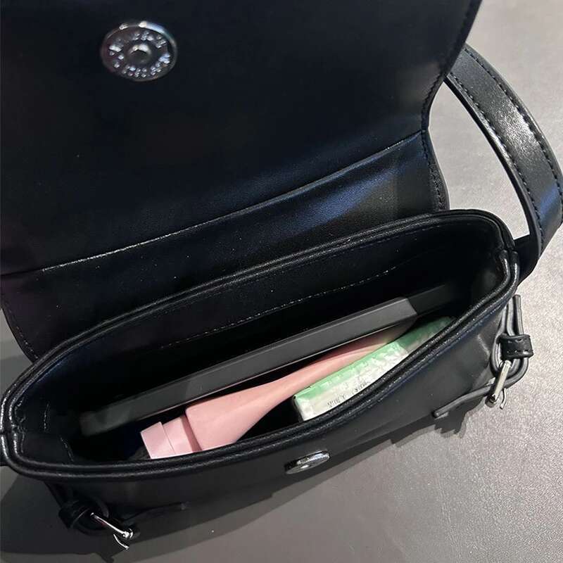 Moto & Bike Small Square Bags For Women Designer Handbags And Purses 2025 New In Vintage Belt Buckle Shoulder Crossbody