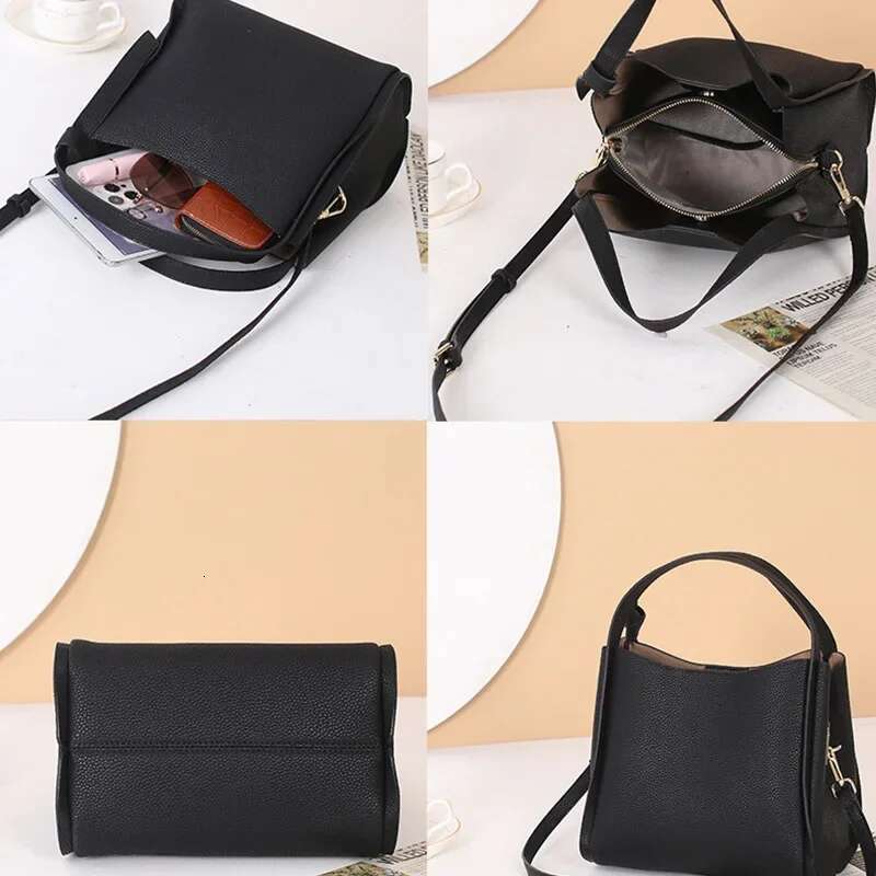 2024 Newest High Quality Bucket Genuine Leather Shoulder Handbag Women Bags Designer Ladies Soft Messenger Bag