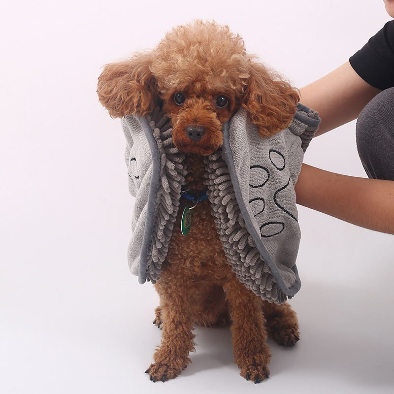 Ultra-Absorbent Pet Bathrobes Easy Clean Soft Fabric Towels for Pets