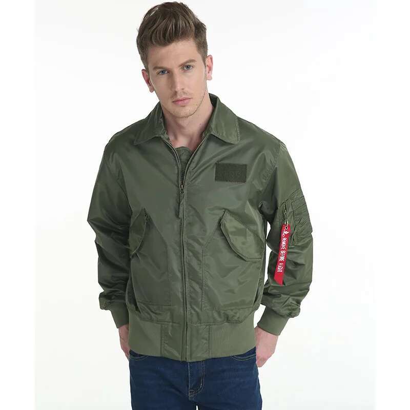 MEN Tactical Army Military US Jackets Bomber Aviator Flight Top Gun Air Force Pilot Wind Breaker Light Weight For Men