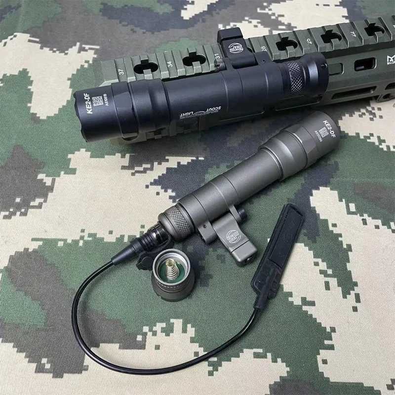Sotac Tactical Air Gun SF M640 M640DF Light Outdoor Rifle Flashlight Weapon LED Light Accessories 20mm Rail X250318