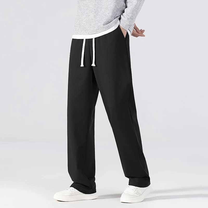 CHRLCK Mens Straight Pants Sports Pants Mens Running Pants Spring and Autumn Loose Casual Sports Pants Running and Jogging Trousers W250318