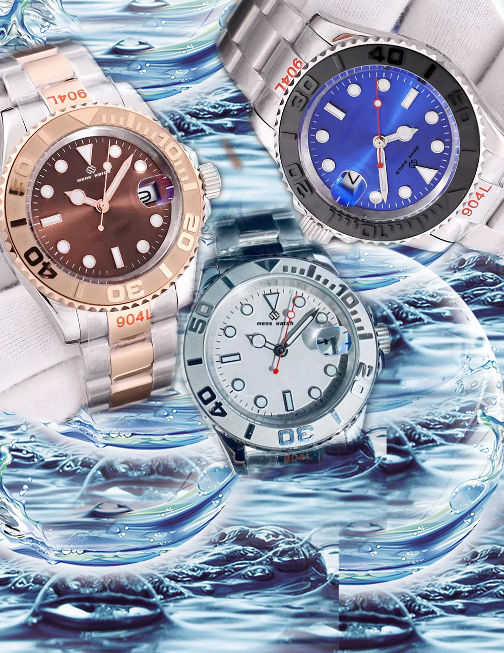 Men's luxury watch designer watch fully automatic mechanical sapphire men's luxury watch