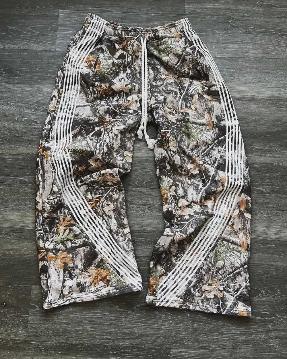 Y2K retro camouflage casual loose mens pants Gothic Harajuku mens and womens high-quality jogging drag sports pants W250318