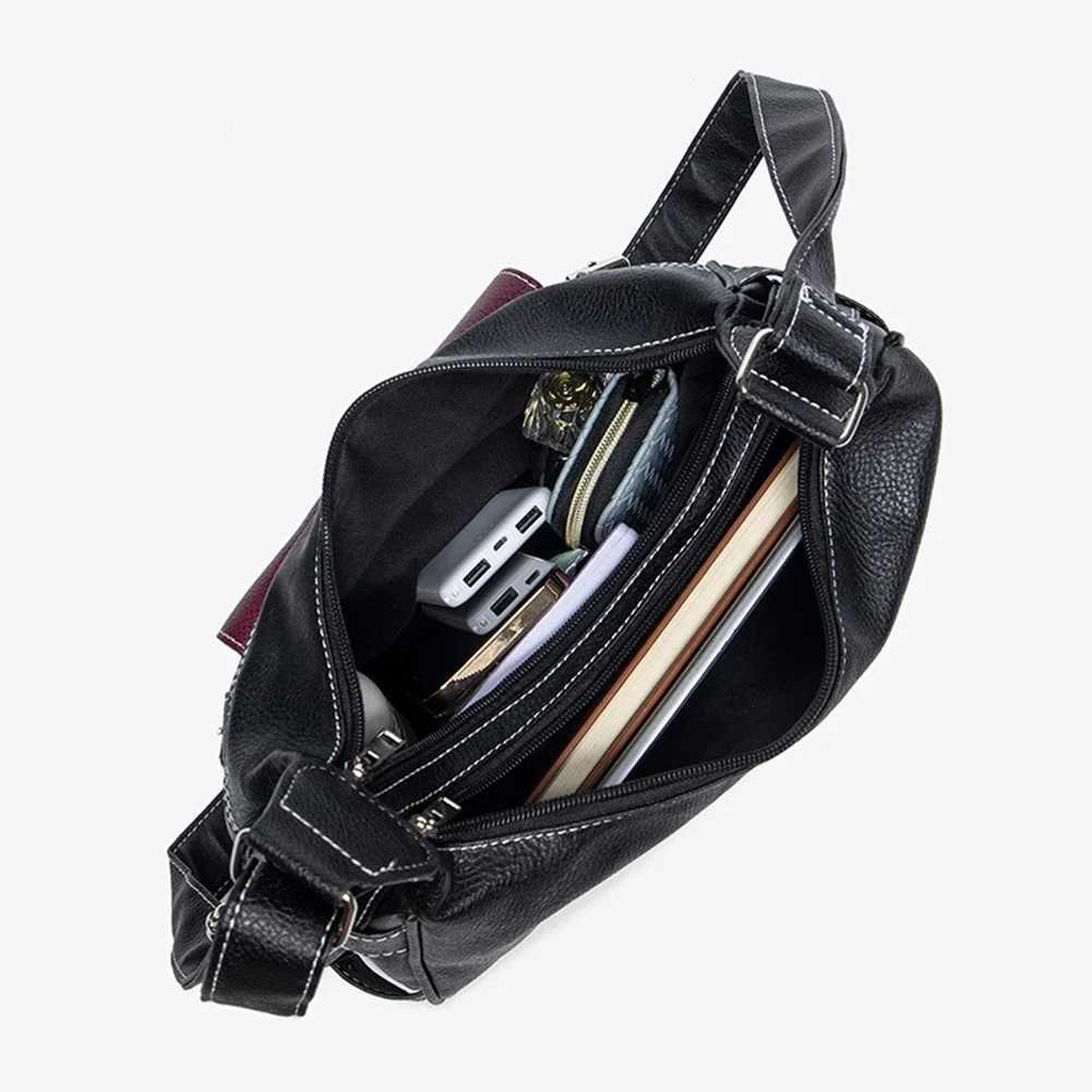 Y2K Retro Ten Font Bag Text Tote Bag High Quality PU Leather Insole Bag Hip Hop Messenger Bag Fem Large Handbag Cmuter Y250318