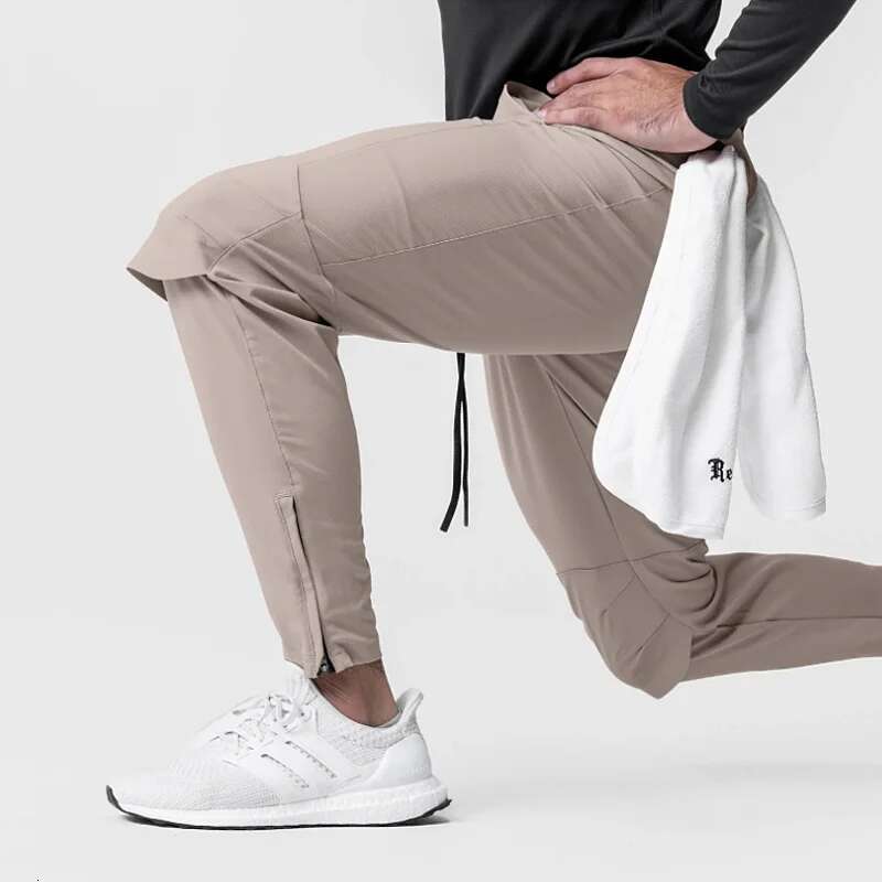 New Men's Gym Muscle Fiess Running Sports Outdoor Jogging Trousers Training Workout Casual Mountain Climbing Track Pants