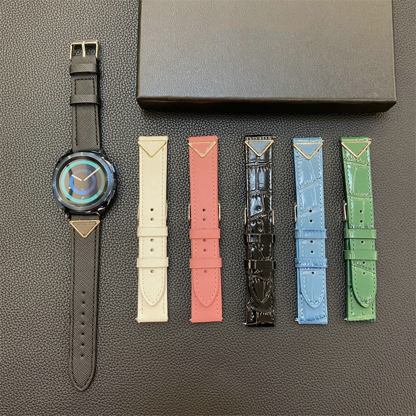 20mm 22mm Leather Strap for Samsung Galaxy Watch 7/6/5/4 40 44mm Gear Band Vintage Bracelet for Xiaomi Redmi Watch 3 Lite/Active