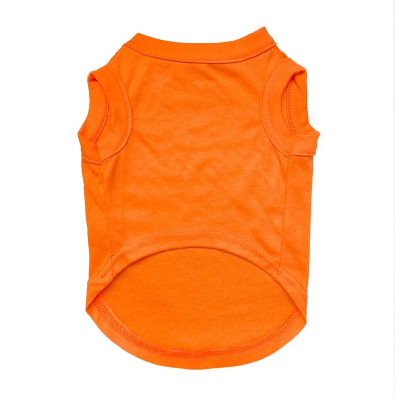 Imitation Design Dog T shirt Printing H Pets Shirt Lightweight Skin Friendly Dog Clothes Sleeveless Yellow Dog Tee Shirts Machine Washable Shirts for 