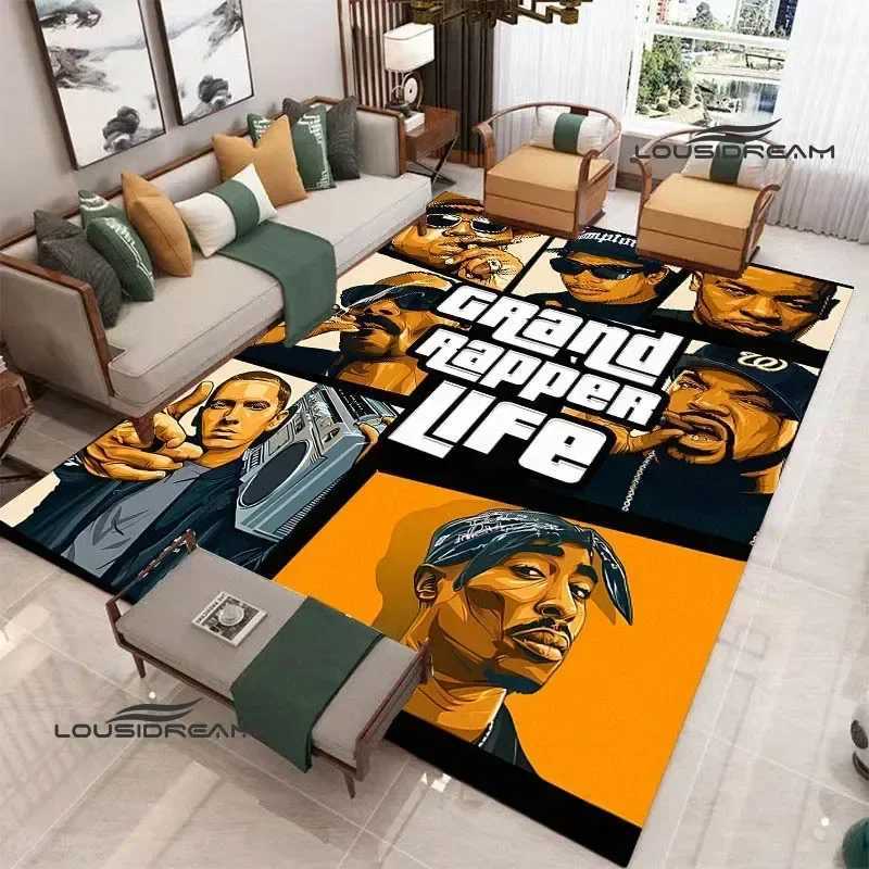 Wu Tang Clan HIP HOP Printed Carpet Anti slip Carpet Kitchen Mat Door Mat Yoga Mat Bedroom Decoration Area Carpet Birthday Gift Y250318