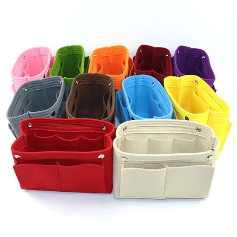 Multifunction Insert Makeup Bag Women Travel Inner Purse Cosmetic Bags For Ladies Portable Storage Organizer Tote Small Shoulder Bags