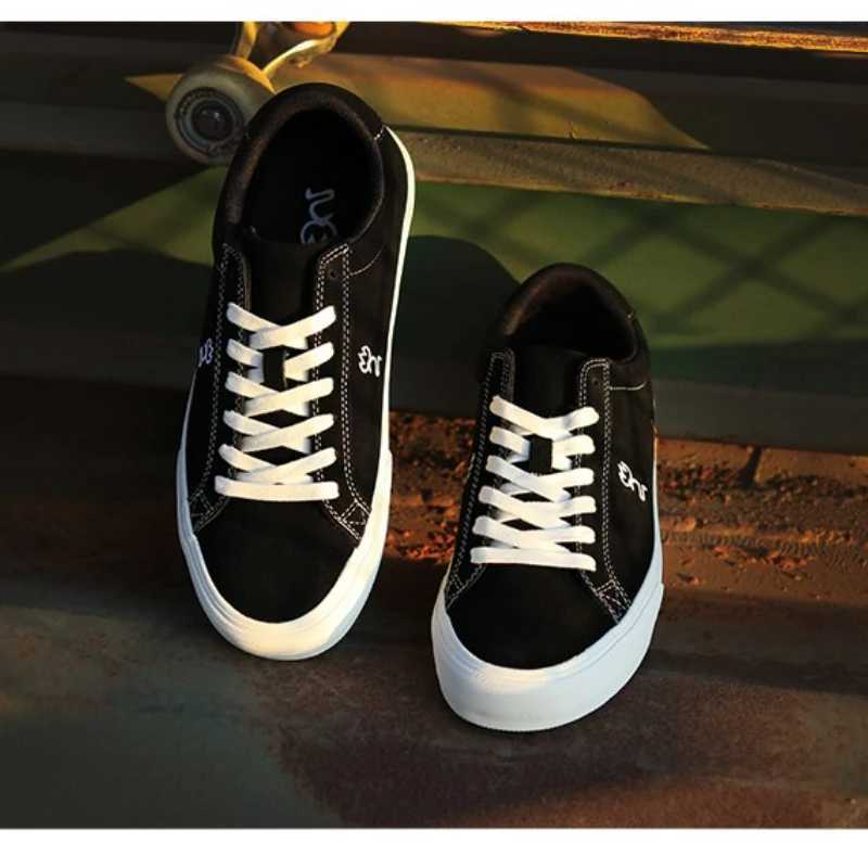 Joiints black shoes mens suede leather sports shoes Fiable Teenager Vcani skateboard shoes casual walking shoes Y250318