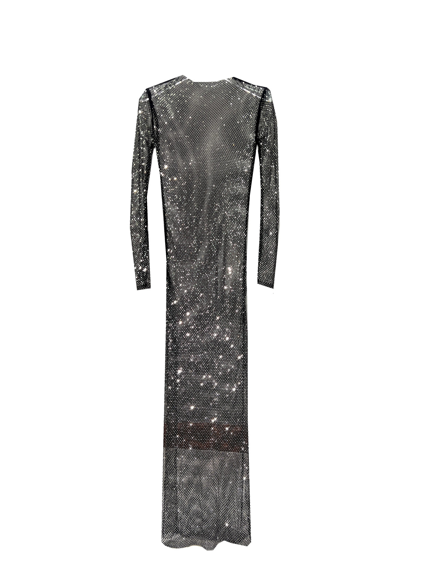 Club Apparel Sexy Rhinestone Dresses Long Sleeve Extra Diamond Dress 250318