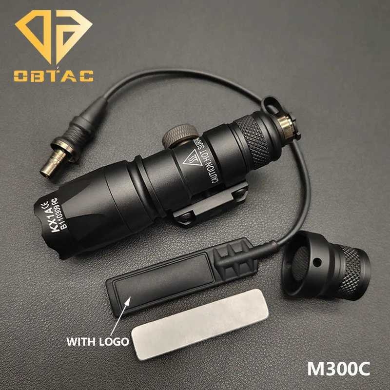 Sotac SF M600C M600 M300 Tactical Scout Light Rifle Weapon Flashlight LED Hunting Spotlight Momentary Pressure Pad Switch X250318