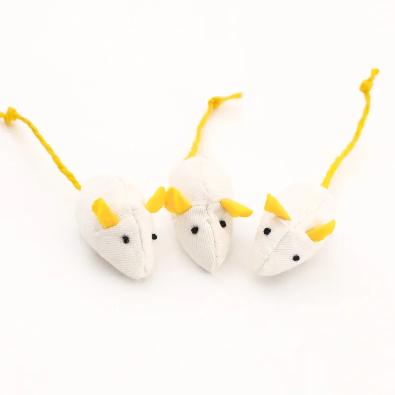 10Pack/Lot Rattle Cat Mouse Toys Also Prefilled Catnip Faux Fur Cat Toys Interactive Cat Game Catnip Toys for Cats Pet Products
