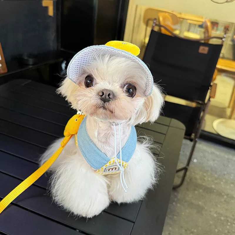 Pet dog harness set suitable for small and medium-sized dogs cats walking lead Chihuahua rabbit vest dog harness dog collar dog accessoriesT250318