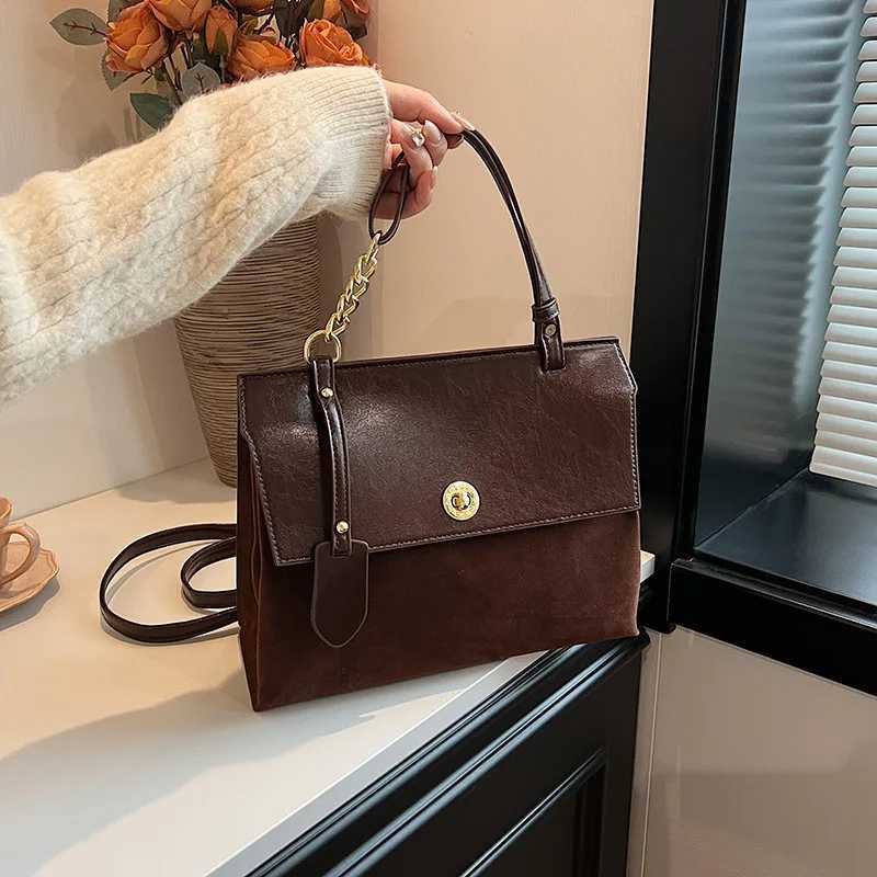 2024 New Messenger Bag Large Capaci Texture Double Shoder Small Backpack Cmuter Handbag Z250318