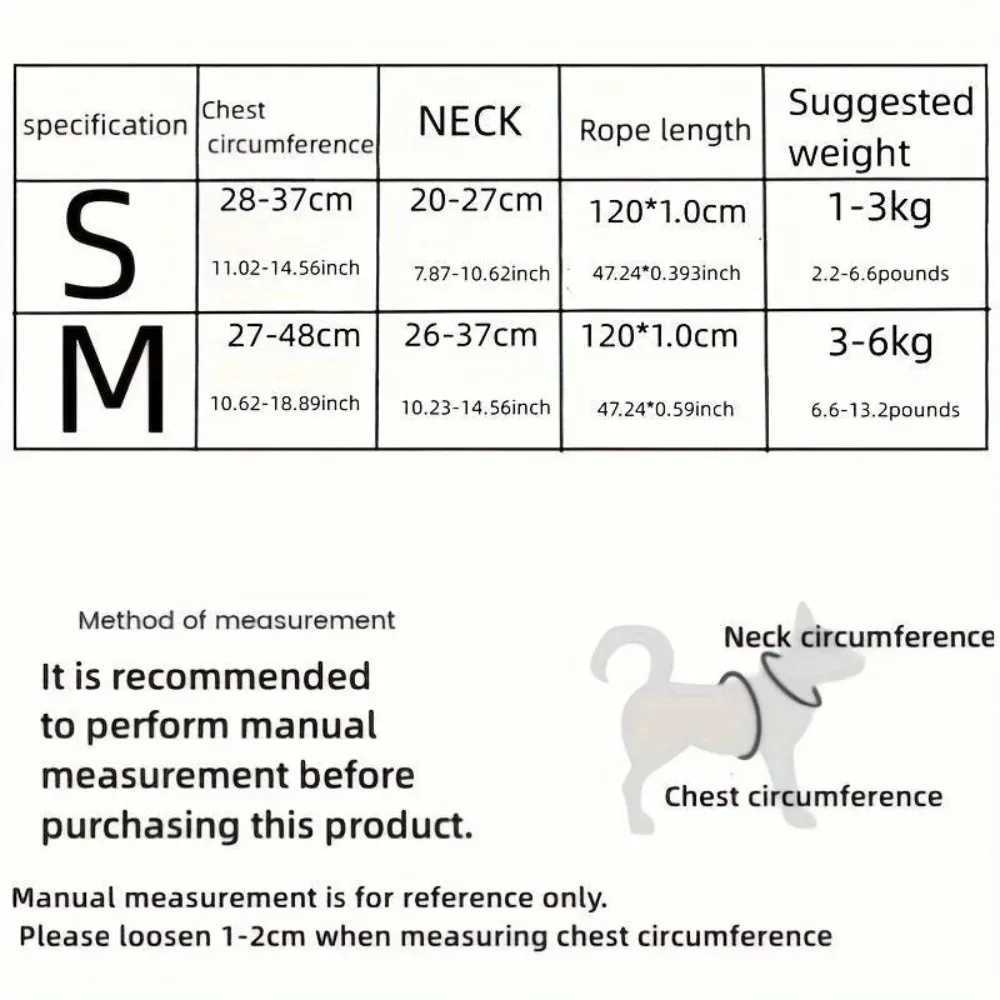 Cat and Dog Strap Vest Type Cat Strap Belt Set Adjustable Pet Strap Anti Separation Small Dog Strap Pet Outing SuppliesT250318
