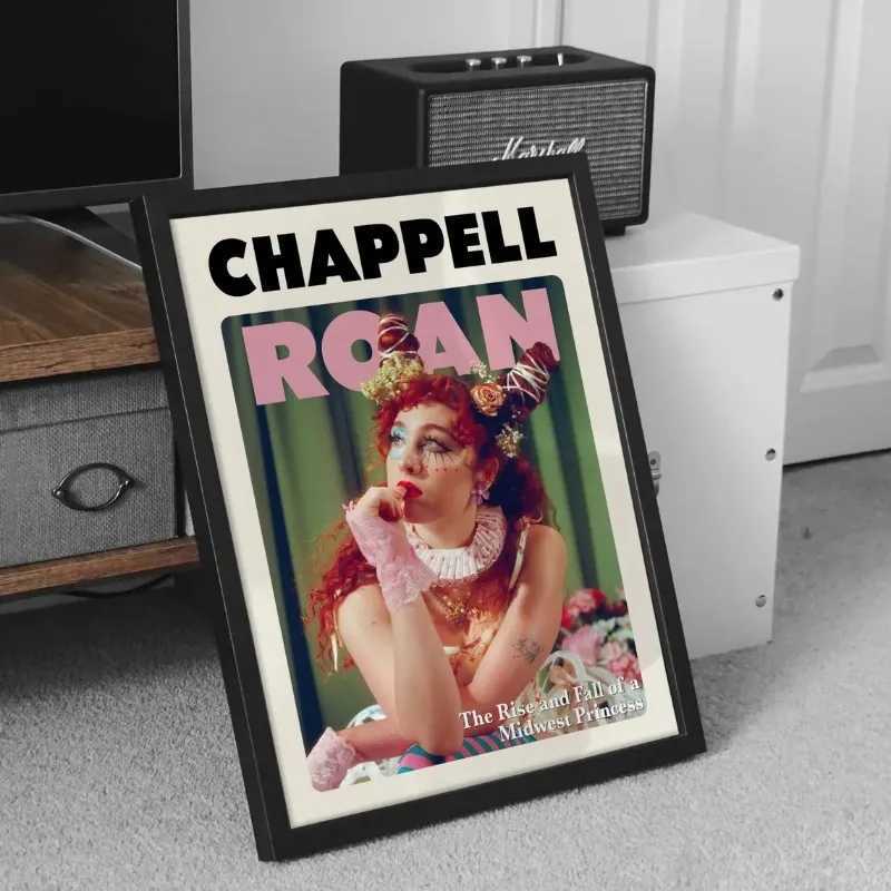 Chappell Roan Singer Poster The Rise and Fall of Midwest Princess Music Albums Canvas Wall Art Living Room Home Decoration Y250318