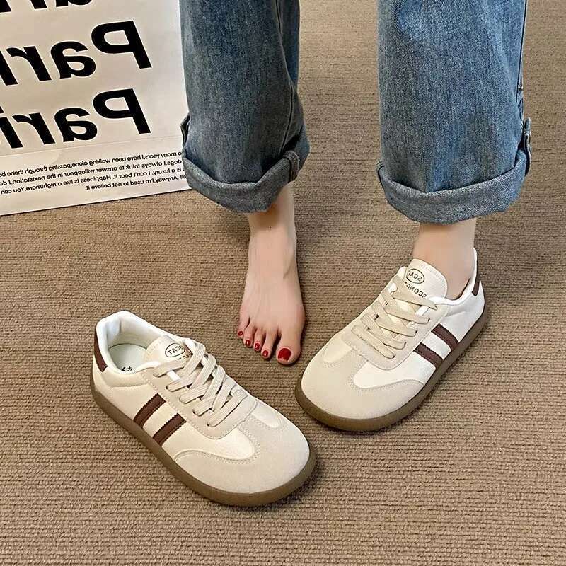 Women's Autumn New Fashion Trend Wide Toe Soft Comfortable Flat Outdoor Casual Sports Shoes