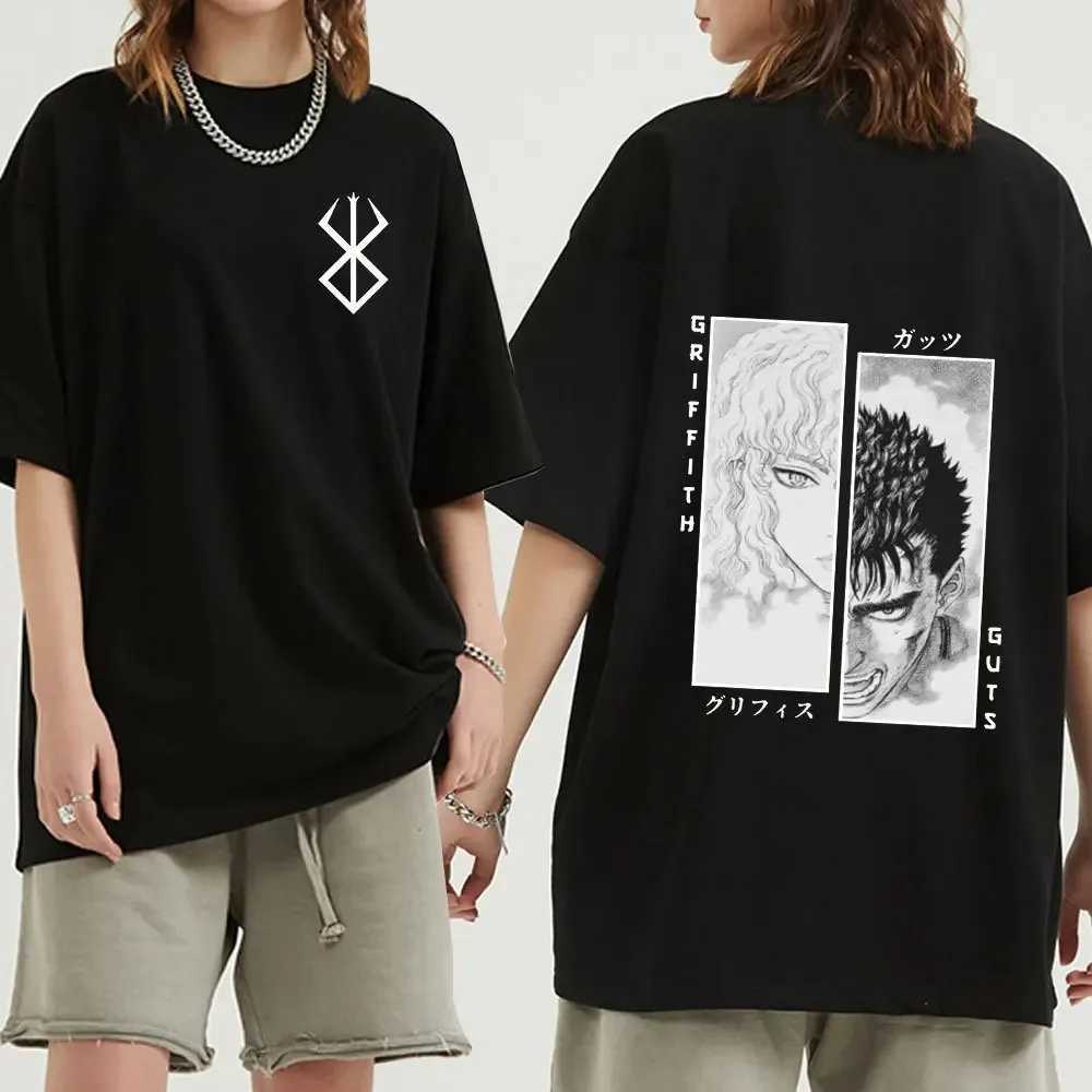 Anime Fury Summer Mens T-shirt Womens Cotton Ultra fine Short Sleeve T-shirt Printed T-shirt Top 2024 T-shirt Trend Fan ClothingT250318