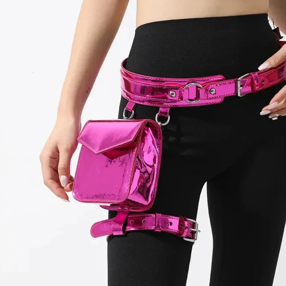 2025 Leg Bag for Women High Quality PU Waistpack Fashion Motorcycle Waistpack Pouch Bags for Women Fanny Pack for Women 250314