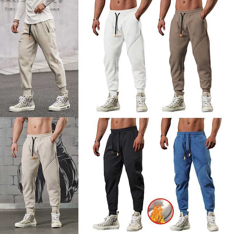 2023 autumn and winter new mens pants thick wool sportswear warm sports pants Korean fashion unisex oversized street jogging Trouser W250318