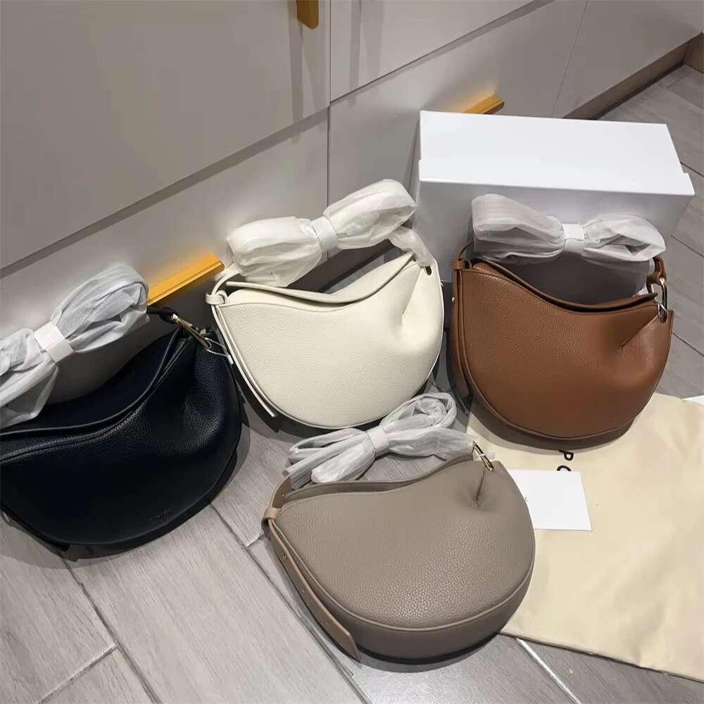 Without France Niche Brands Bags Series Women's Messenger Lychee Pattern Cow Leather Crossbody Bag Soft Shape Authentic