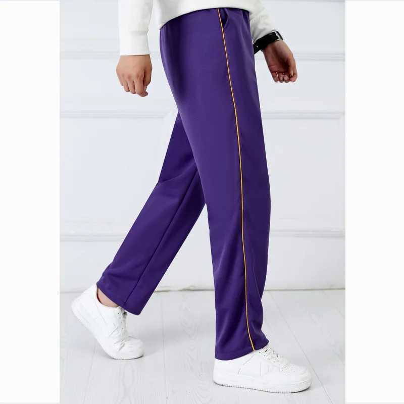 Purple unisex new track pants casual sports pants mens striped Bastik Trouser straight pants jogging simple work pants W250318